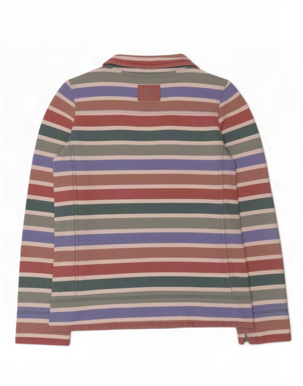Fat Face Sudadera con Cremallera 1/4 para Mujer Jersey UK 10 Small Multicolor Rayas