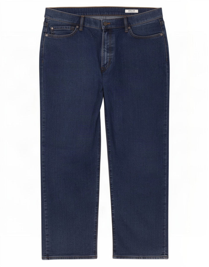 Marks & Spencer Vaqueros rectos regulares para hombre W42 L27 Algodón azul
