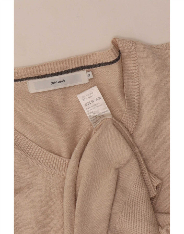 John Lewis - Cárdigan para mujer, talla 40, viscosa beige mediana
