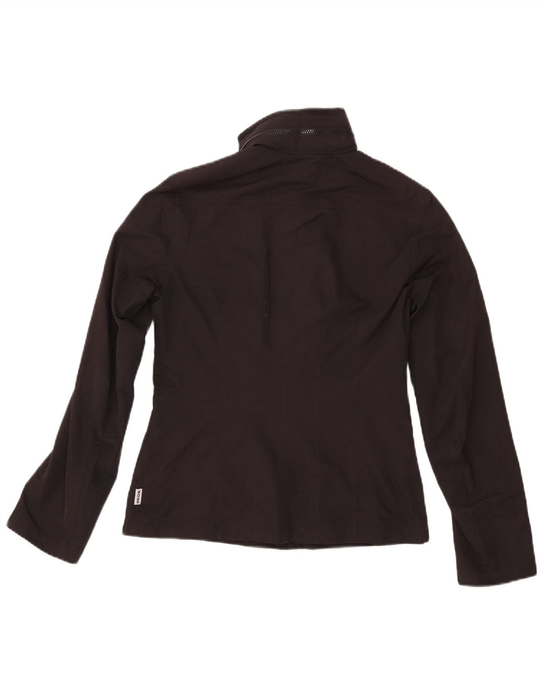 GEOX Chaqueta utilitaria con capucha Respira para mujer UK 6 XS Poliéster negro
