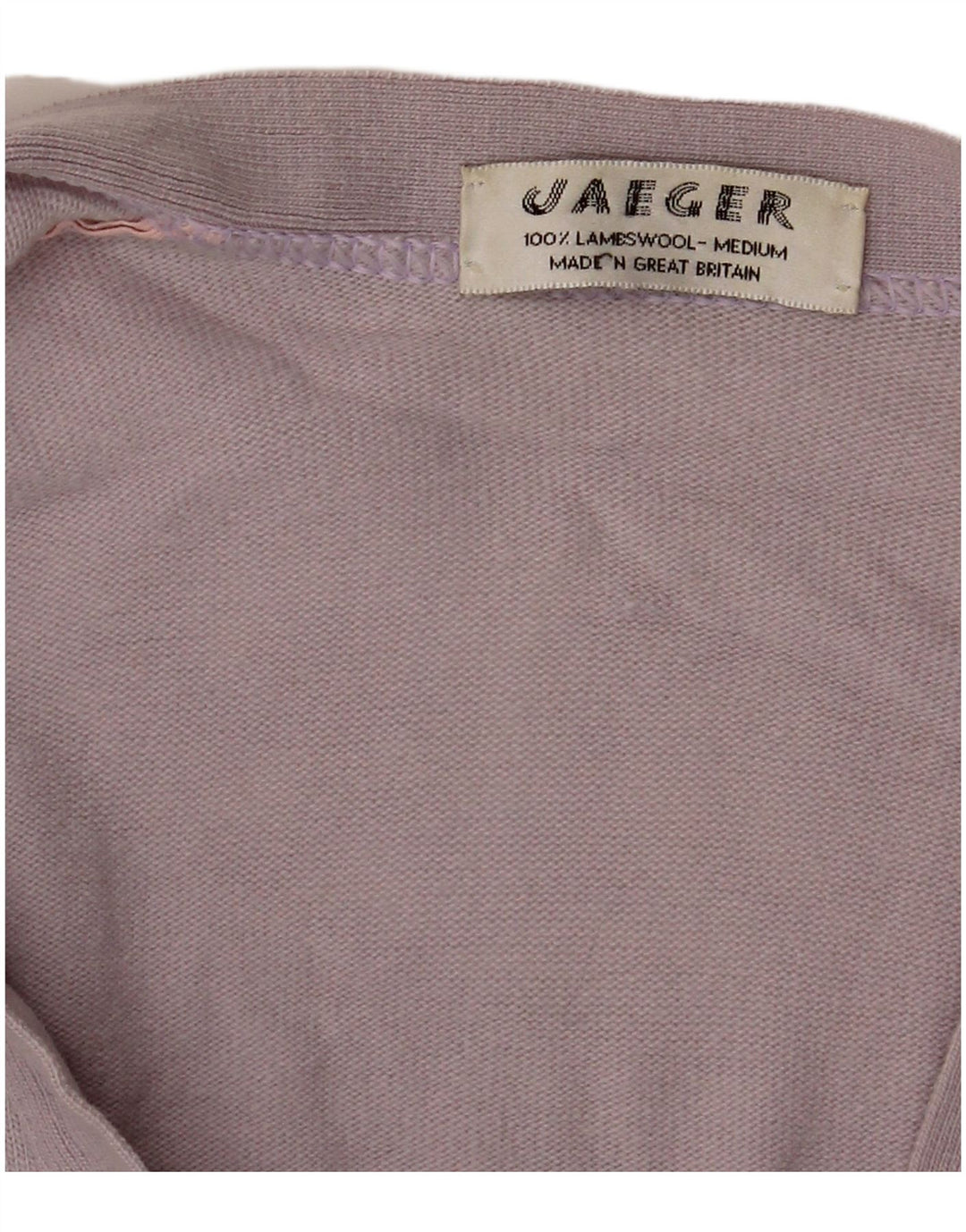 Jaeger Cárdigan para mujer, talla 44, lana de cordero mediana, color morado