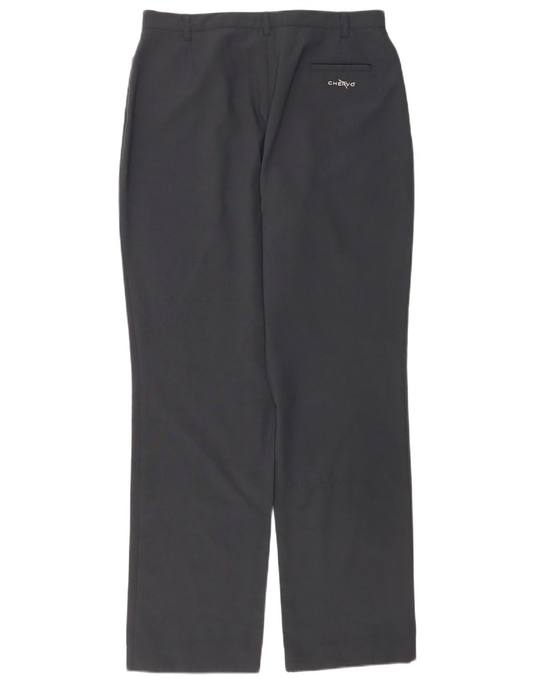 Chervo Pantalón Casual Recto Mujer W30 L32 Poliéster Negro