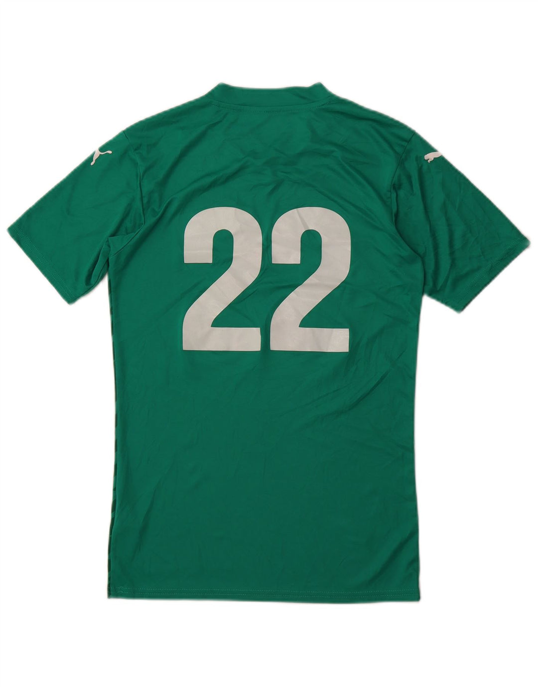 PUMA Camiseta gráfica para hombre Top Small Green Geométrico Poliéster