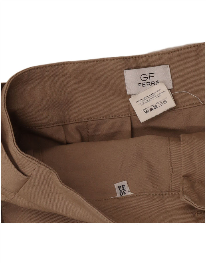 Falda acampanada para mujer GF Ferre IT 44 Medium W30 Algodón beige