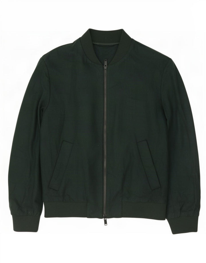 Cos Chaqueta bomber para hombre EU 50 Lana verde grande