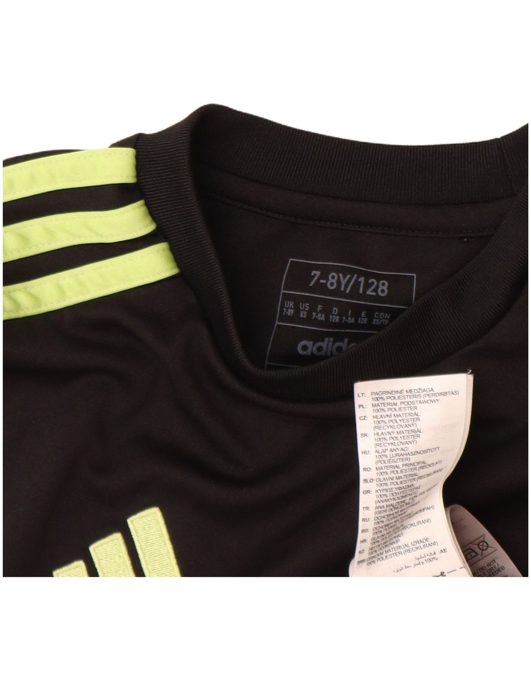 Adidas Camiseta Niño Top 7-8 Años Negro Poliéster