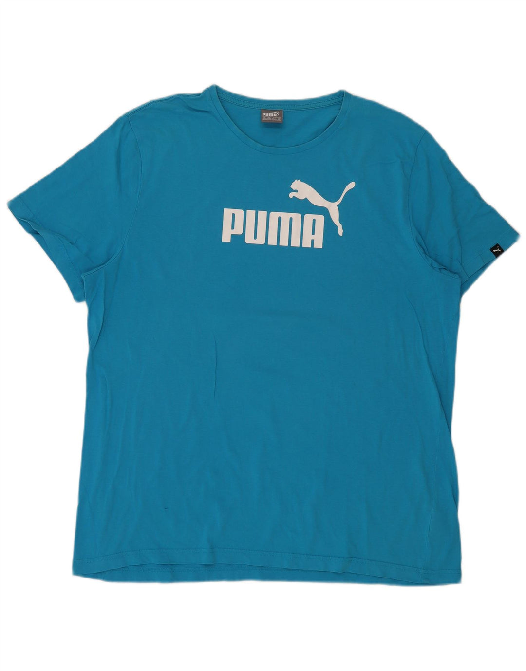 Puma Camiseta gráfica para hombre Top 2XL Algodón azul