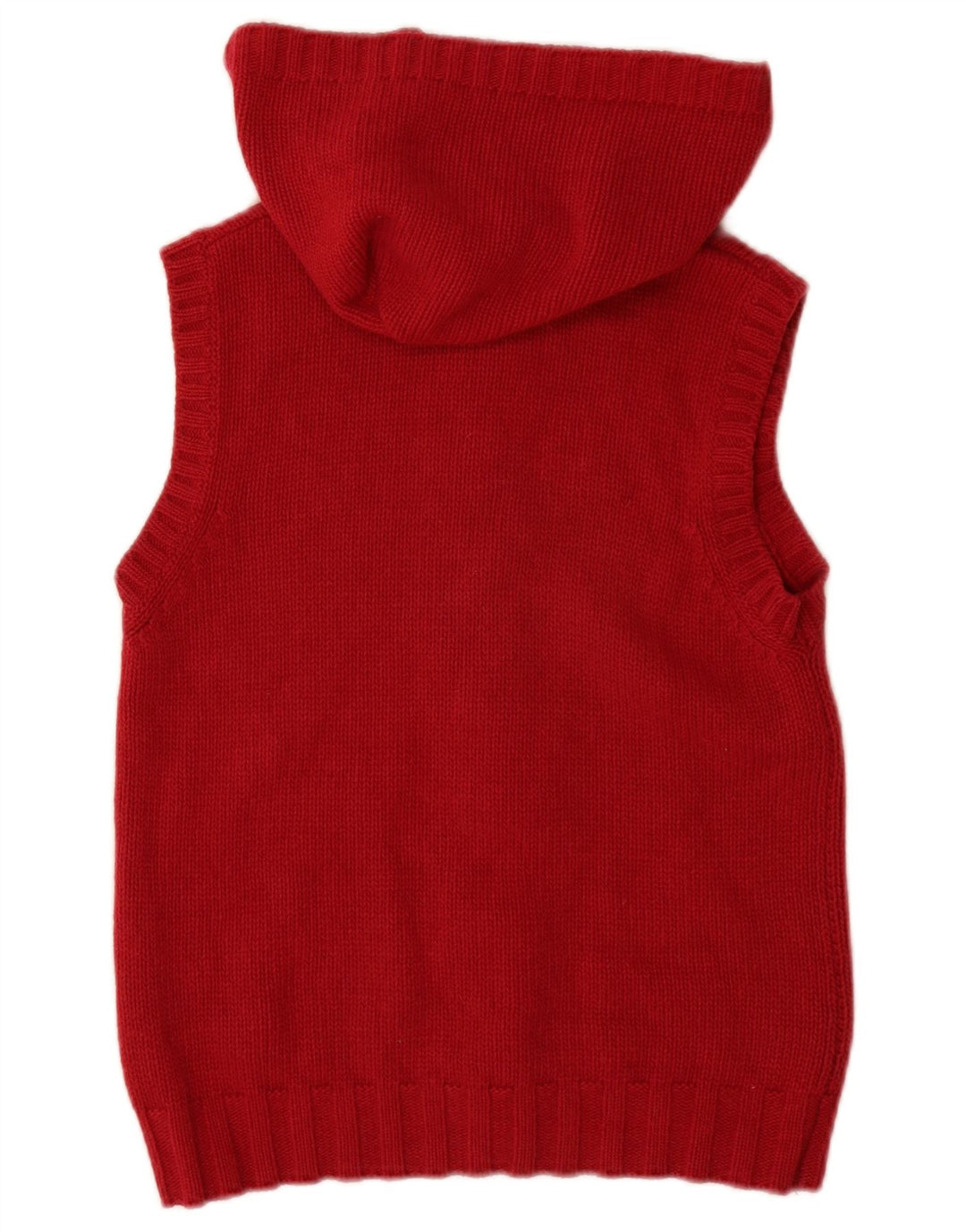 MURPHY & NYE Suéter tipo cárdigan con capucha para mujer UK 10 Small Borgoña