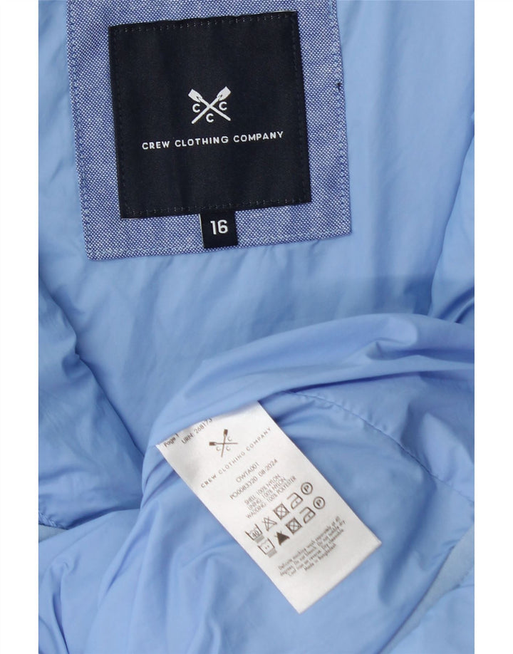 Crew Clothing Chaleco acolchado para mujer UK 46 Large Nylon azul