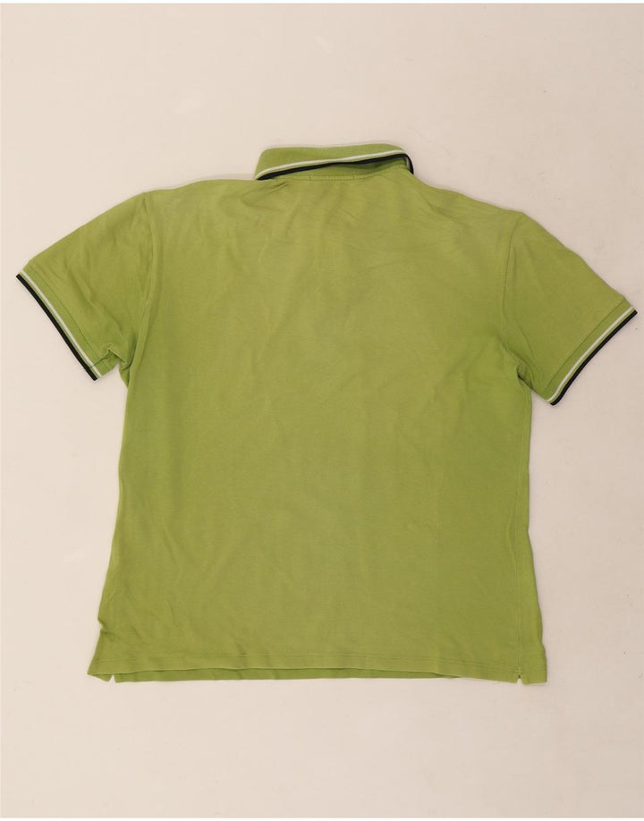 Fred Perry Polo De Hombre De Algodón A Rayas Verde Grande
