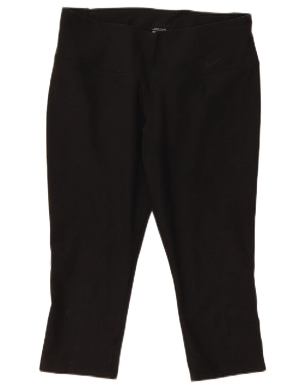 Nike Leggings Capri para Mujer UK 44 Mediano Negro Poliéster