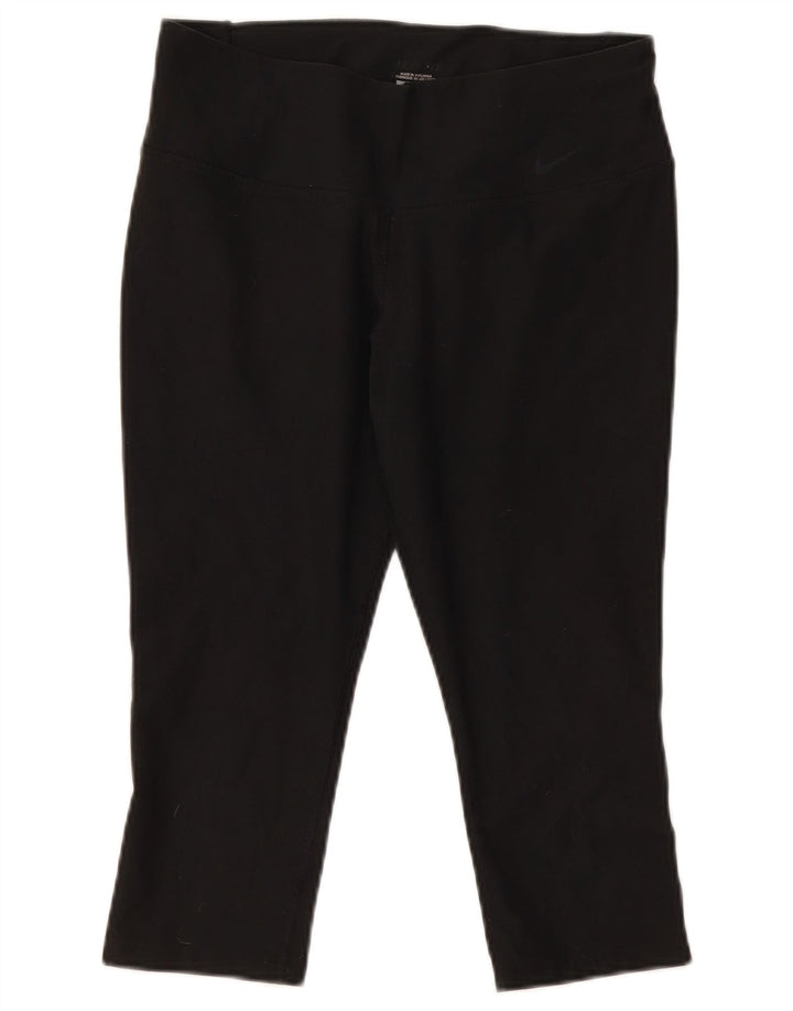 Nike Leggings Capri para Mujer UK 44 Mediano Negro Poliéster