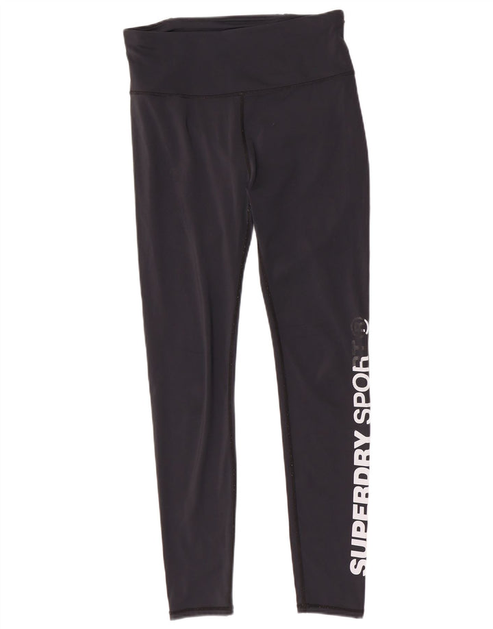 Superdry Leggings Gráficos Para Mujer ES 44 Mediano Poliéster Negro