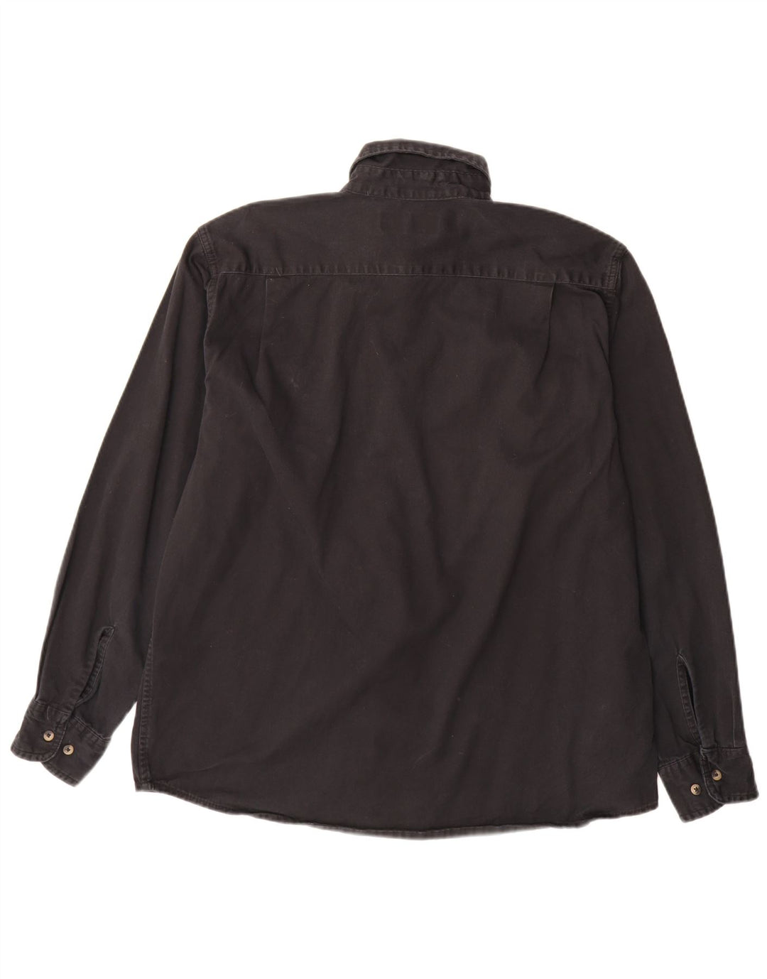 Wrangler Camisa Vaquera Para Hombre Grande Algodón Negro