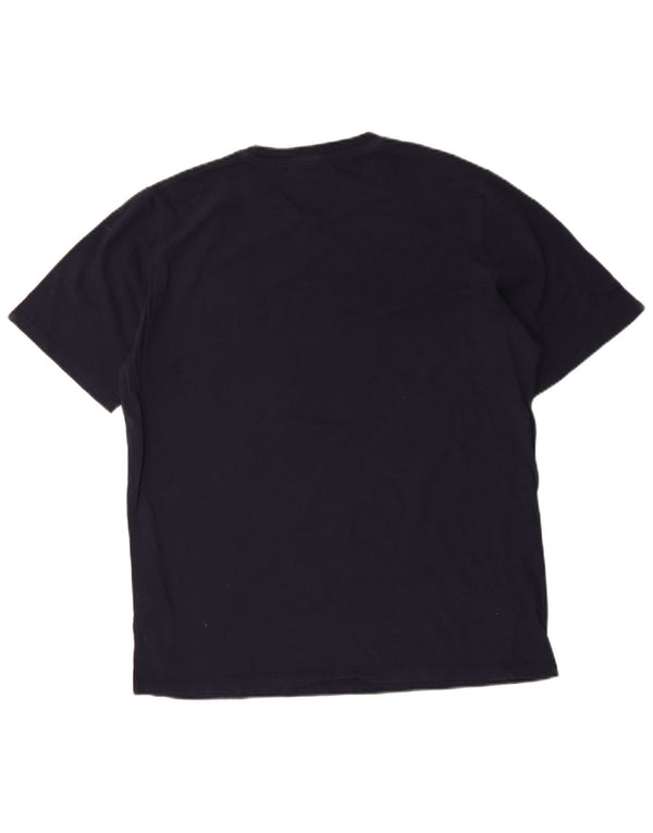 Jack & Jones Hombre Camiseta Gráfica Top XL Azul Marino Algodón