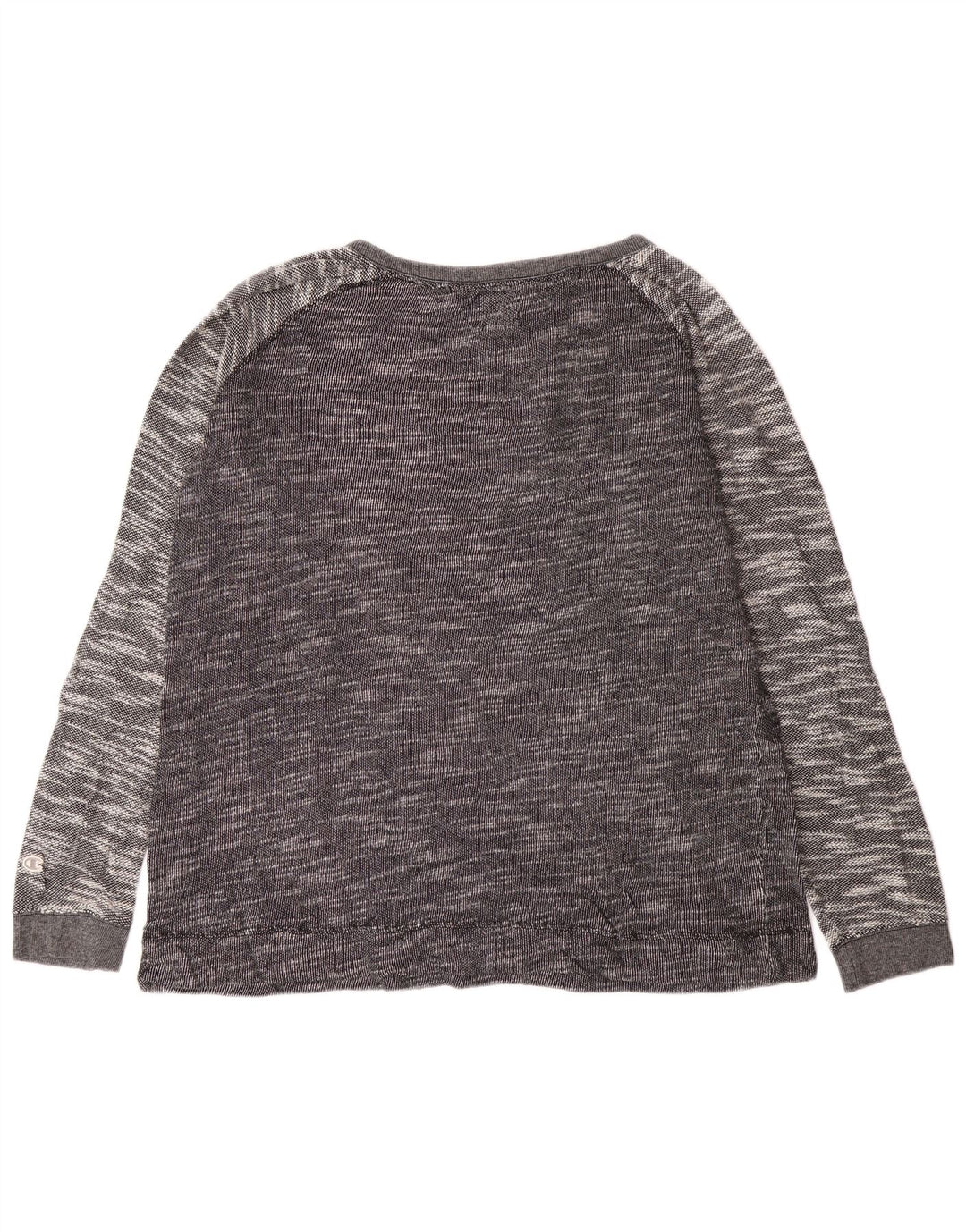 Champion Camiseta de manga larga para mujer UK 40 XL Algodón moteado gris