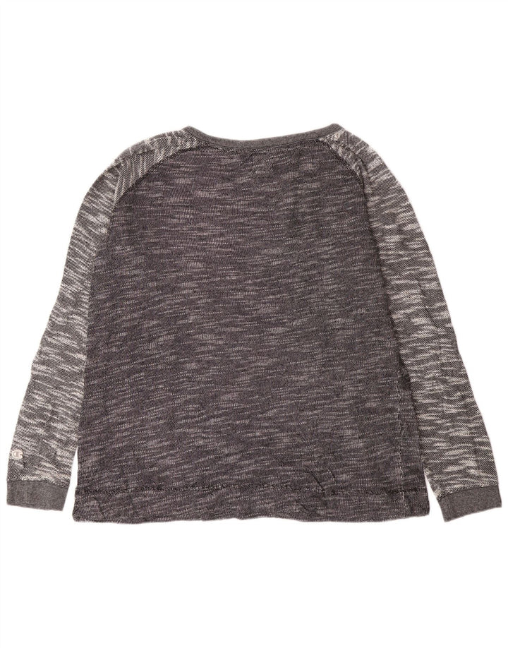 Champion Camiseta de manga larga para mujer UK 40 XL Algodón moteado gris