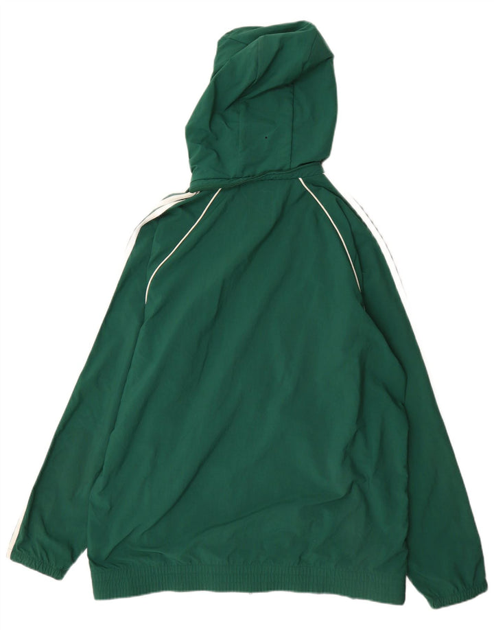 Adidas - Chándal con capucha para hombre, chaqueta superior, nailon verde grande