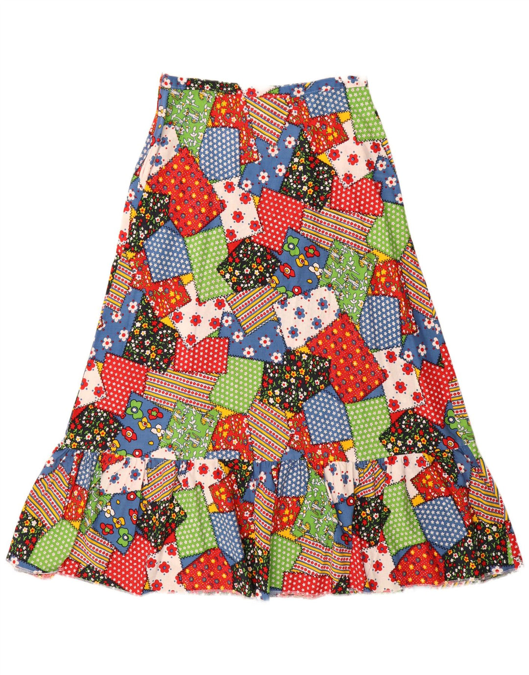Falda Midi Mujer Konfetti-Modell Mediana W30 Patchwork Multicolor