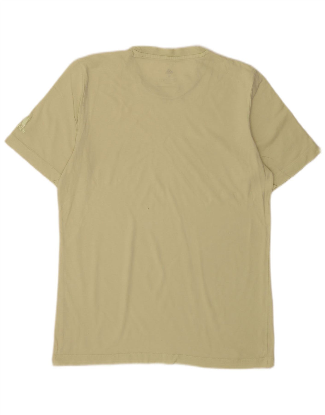 Adidas Hombre Camiseta Gráfica Top Pequeño Verde