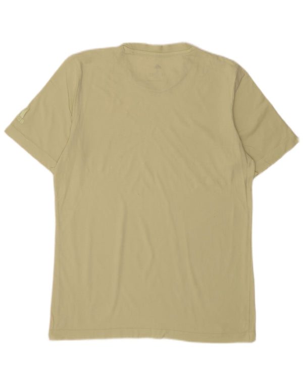 Adidas Hombre Camiseta Gráfica Top Pequeño Verde