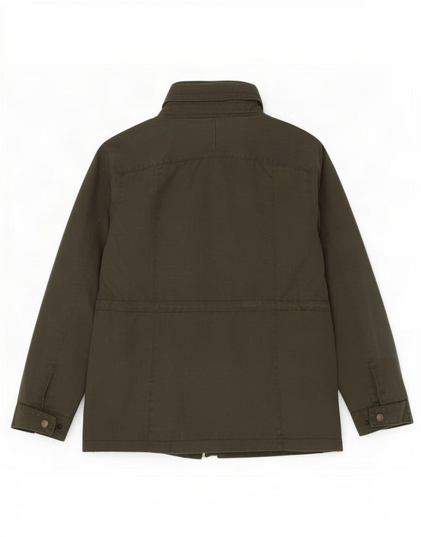 Chaqueta de algodón encerado para mujer Fat Face UK 44 Medium Khaki