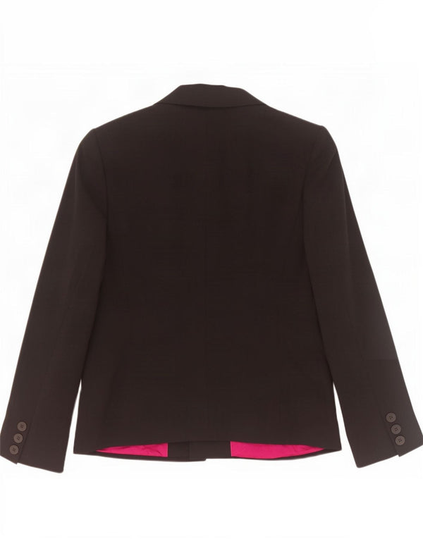 Marks & Spencer Chaqueta Blazer de 3 Botones para Mujer UK 42 Viscosa Negra Mediana