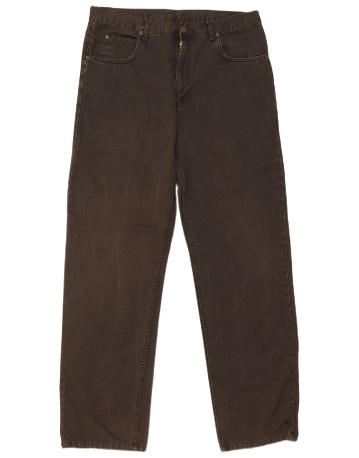 Vaqueros rectos Lee para hombre W34 L32 Algodón negro