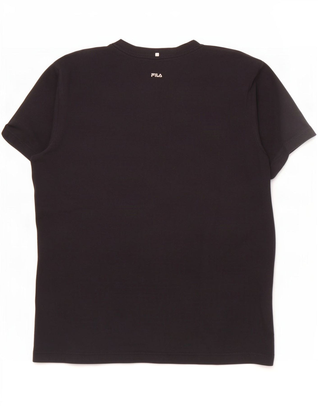 Fila Camiseta gráfica para hombre Top Medium Black Cotton