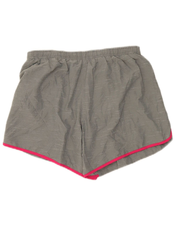 Nike Pantalones cortos deportivos Dri Fit Standard para niñas 13-14 años XL Gris moteado