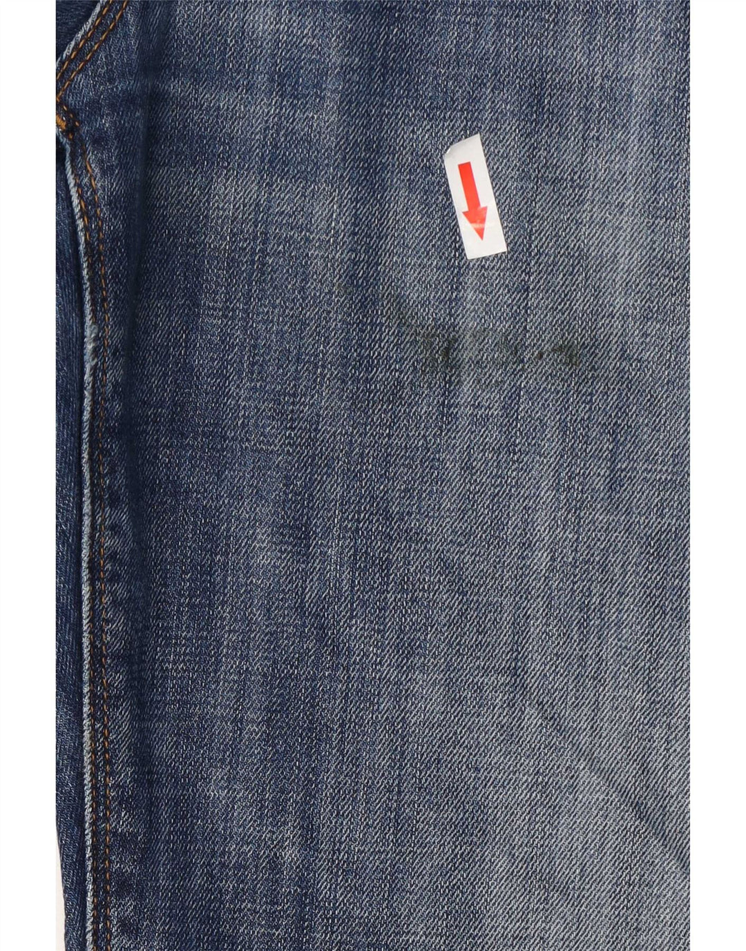 Tommy Hilfiger Vaqueros rectos desgastados para hombre W32 L32 Algodón azul