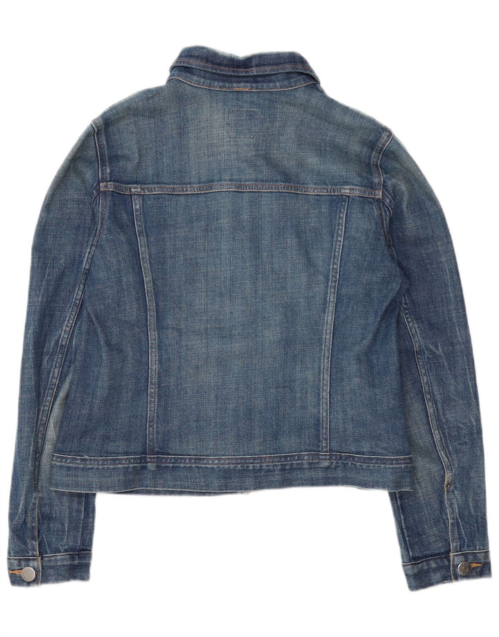 J. CREW Chaqueta vaquera corta para mujer UK 10 Small Blue Cotton