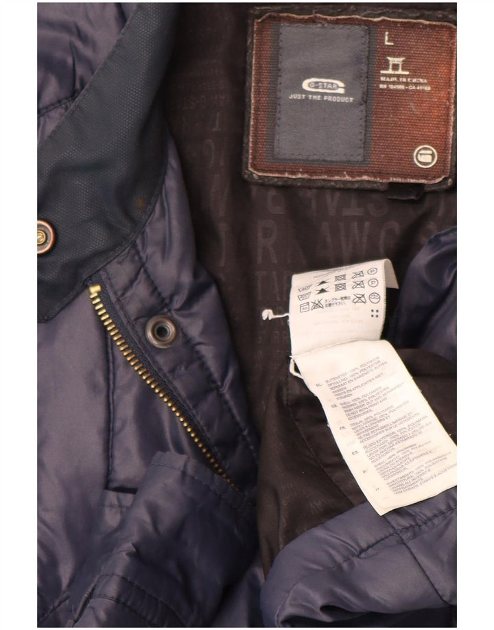 G-Star Chaqueta acolchada para hombre UK 40 Large Poliamida azul marino
