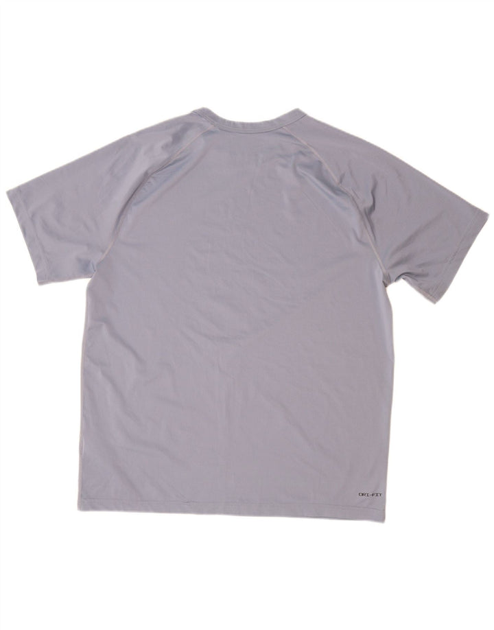 Camiseta NIKE Dri Fit para hombre Top poliéster gris grande