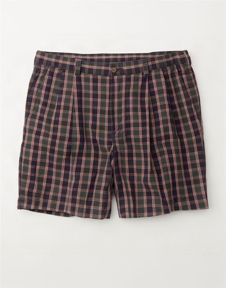 Marks & Spencer Pantalones cortos casuales St. Michael para hombre XL W38 Cuadros multicolores