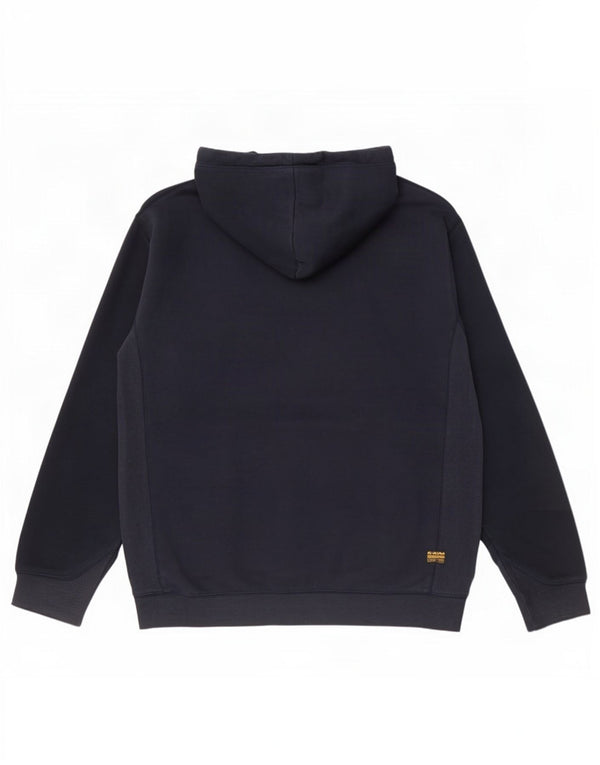 G-Star Hombre Sudadera con capucha Jumper Large Azul Marino Algodón