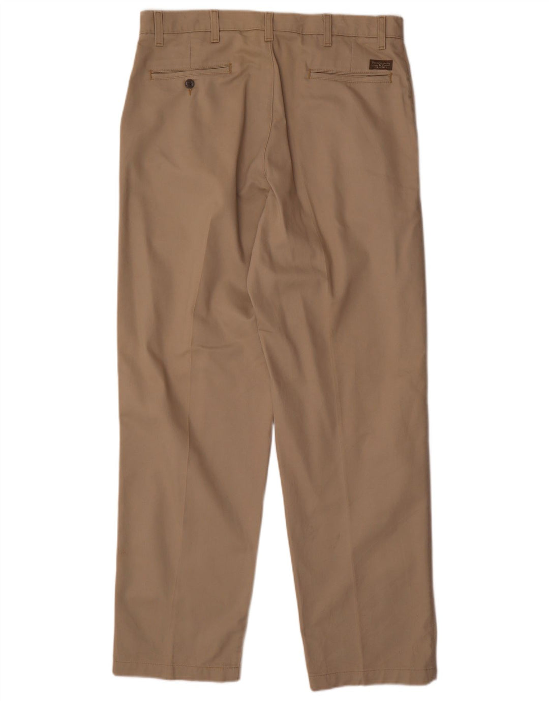 LEE Pantalones chinos con pinzas color caqui para hombre W36 L32 Algodón beige