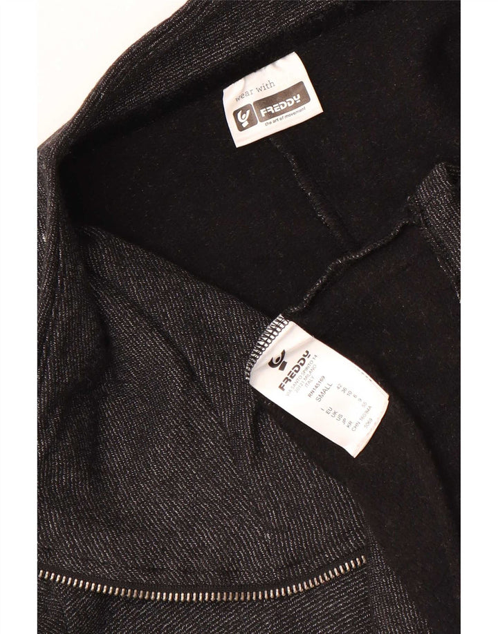 Freddy Chaqueta de chándal extragrande para mujer UK 10 Small Grey Cotton