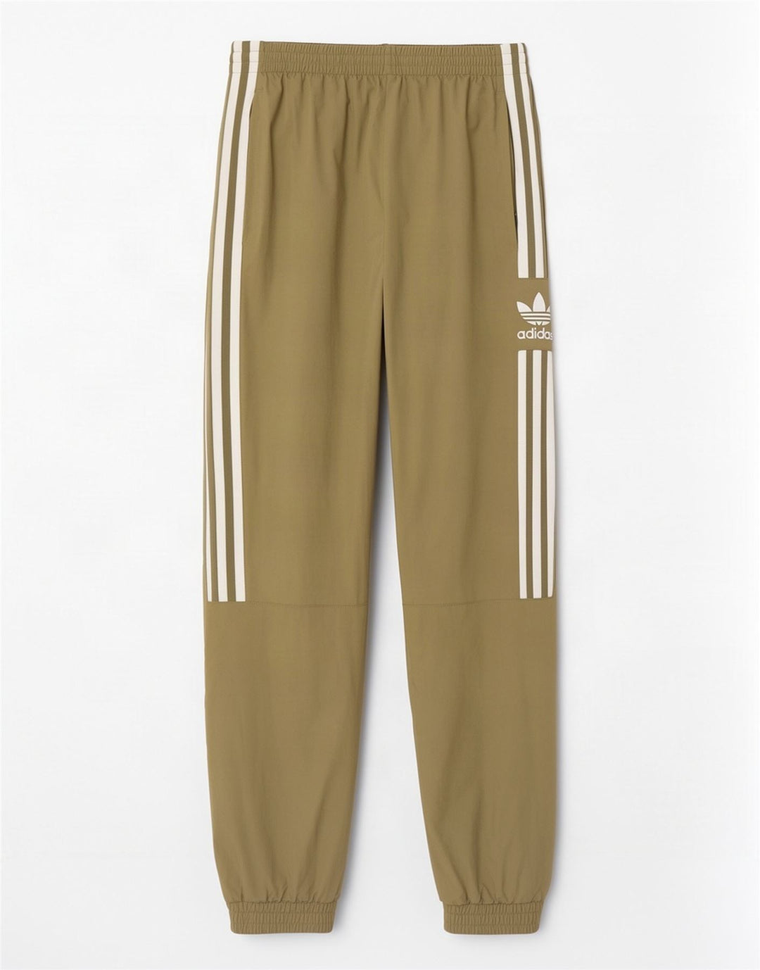 Adidas Hombre Pantalones De Chándal Gráfico Joggers Poliéster Caqui Medio
