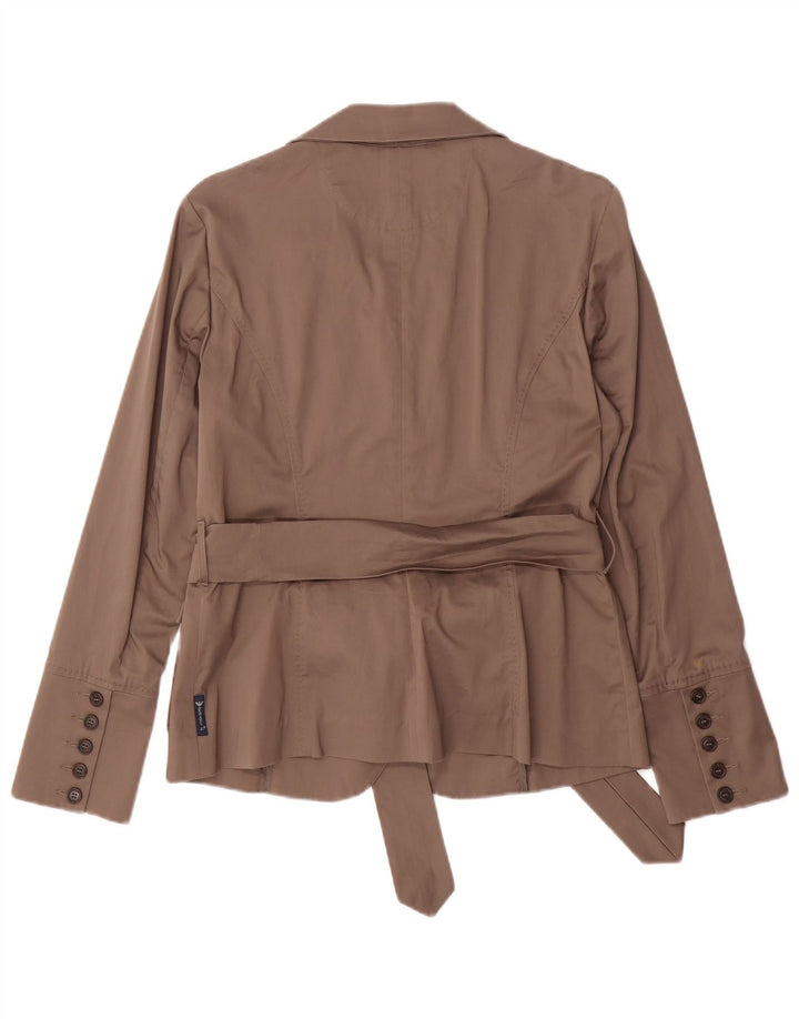 Armani Jeans Chaqueta Blazer de 3 Botones para Mujer EU 44 XL Algodón Marrón