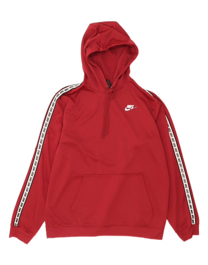 Nike - Sudadera con capucha gráfica para hombre, tamaño grande, poliéster burdeos