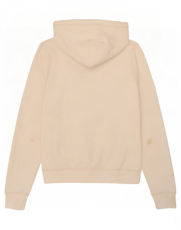 Hollister Sudadera con capucha y cremallera gráfica para mujer Reino Unido 12 Algodón blanco mediano