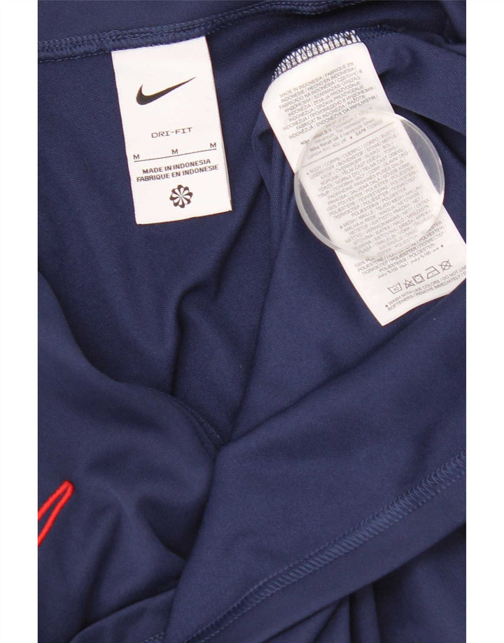 Camiseta de chándal Nike Dri Fit para hombre con bloques de color azul marino mediano