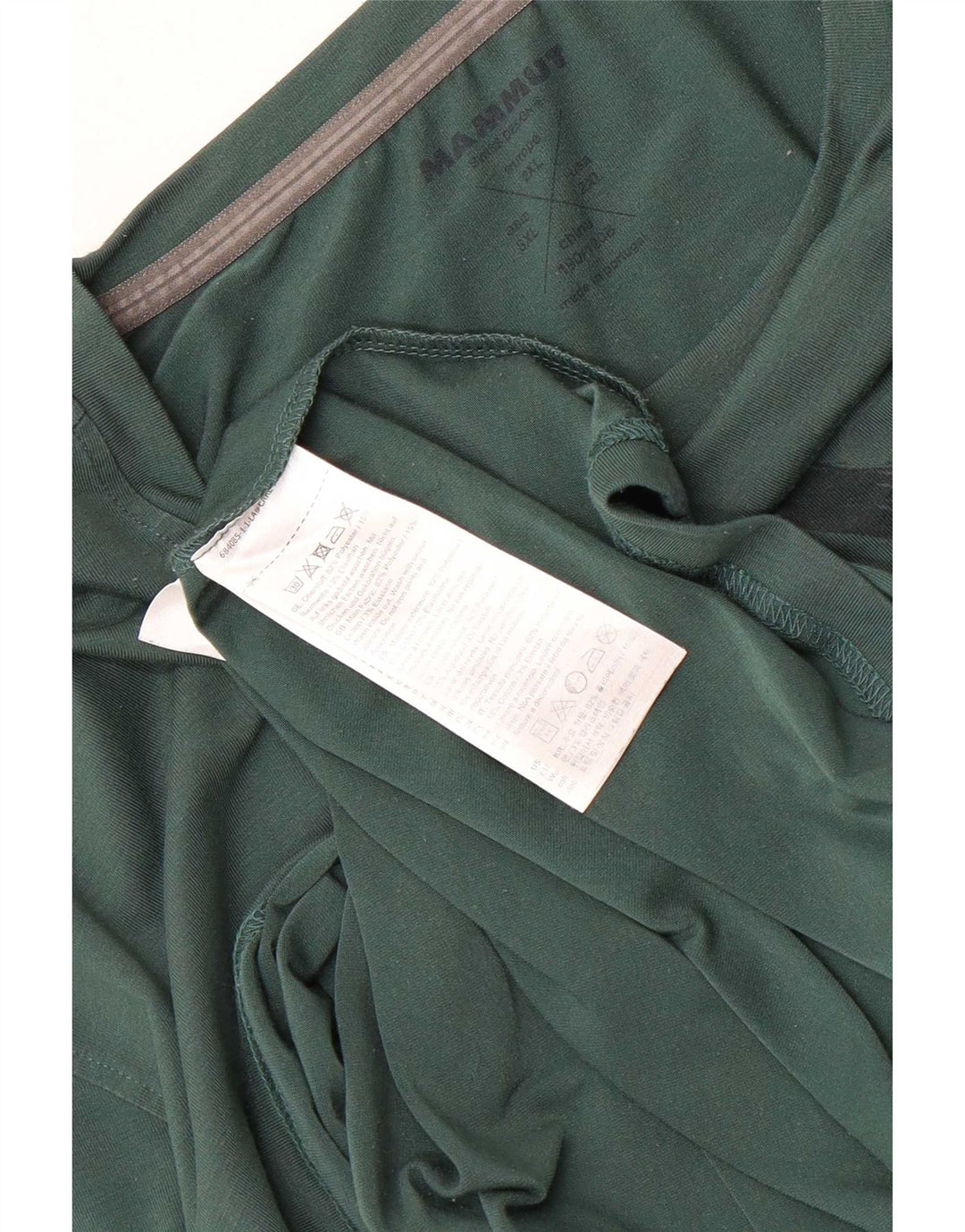 Mammut Mens Graphic Top Manga Larga 2XL Poliéster Verde