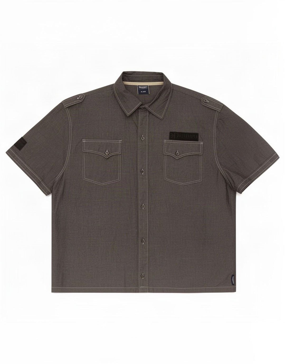 Triumph Camisa gráfica de manga corta para hombre XL Algodón gris