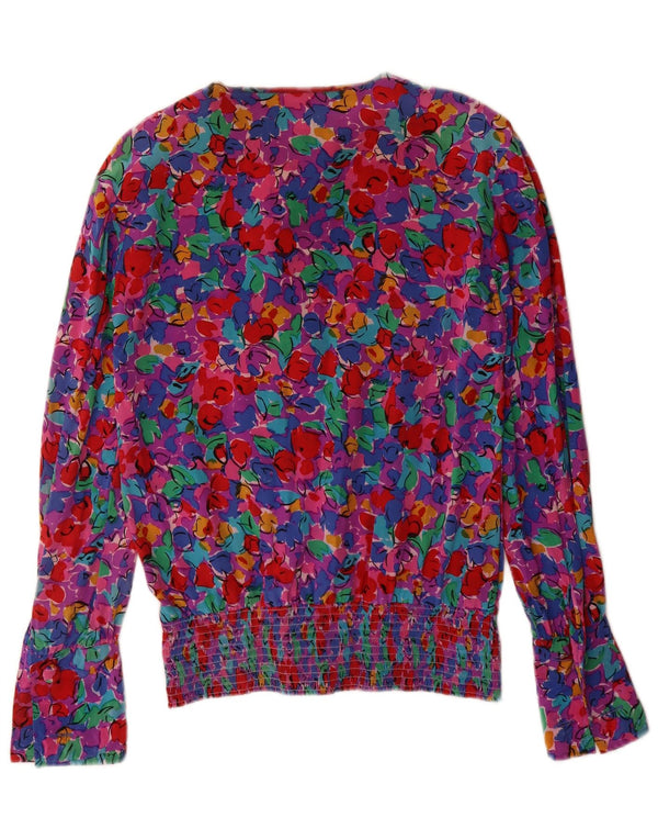 Adrianna Papell Blusa para mujer UK 40 Mediana Multicolor Floral