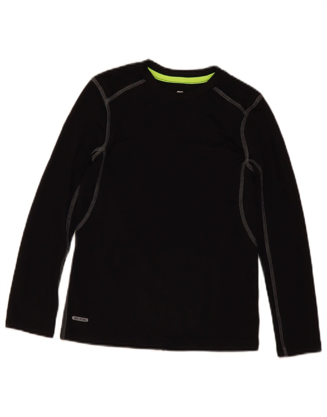 Starter Camiseta Niño Manga Larga 7-8 Años Medio Negro Poliéster