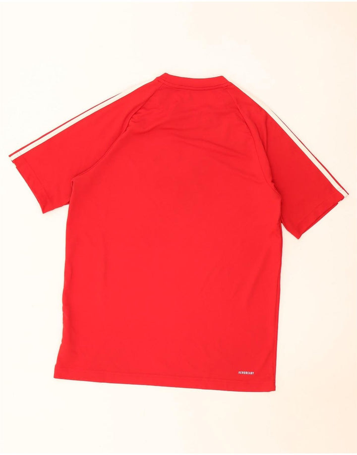 Adidas Hombre Aeroready Camiseta Superior Medio Rojo Poliéster