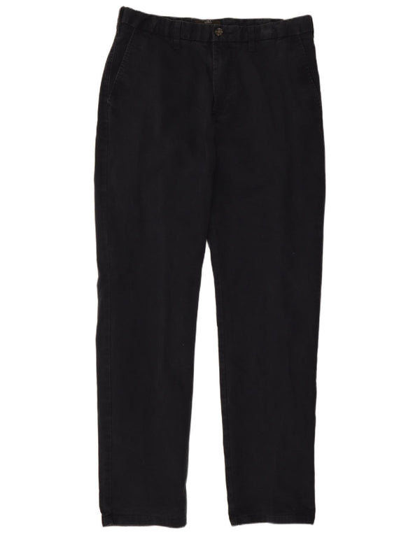 Marks & Spencer Pantalones chinos rectos para hombre W34 L33 Algodón azul marino