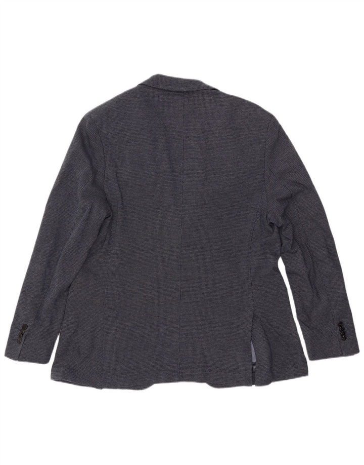 Massimo Dutti Chaqueta Blazer de 2 Botones para Hombre EU 58 2XL Azul Marino Algodón